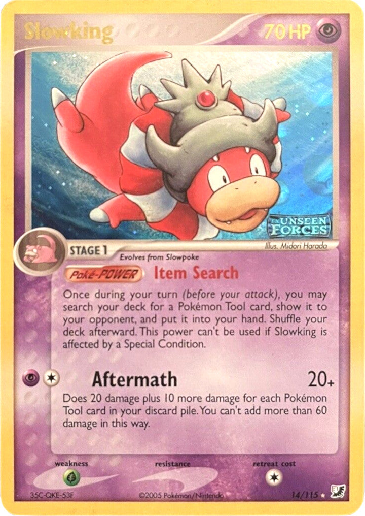 Slowking (14/115) (Stamped) [EX: Unseen Forces] | Game Haven TX