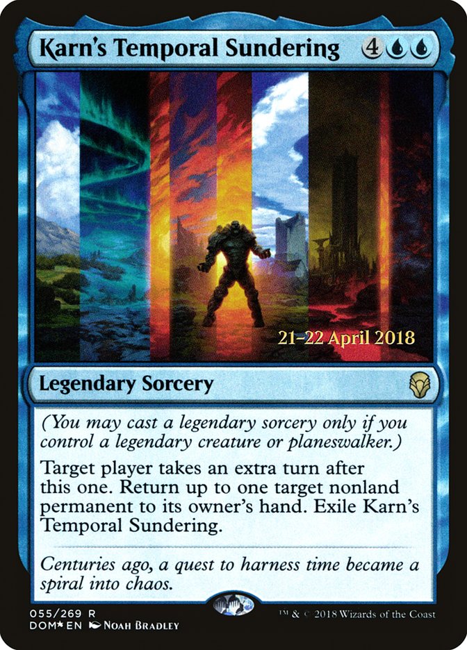 Karn's Temporal Sundering [Dominaria Promos] | Game Haven TX