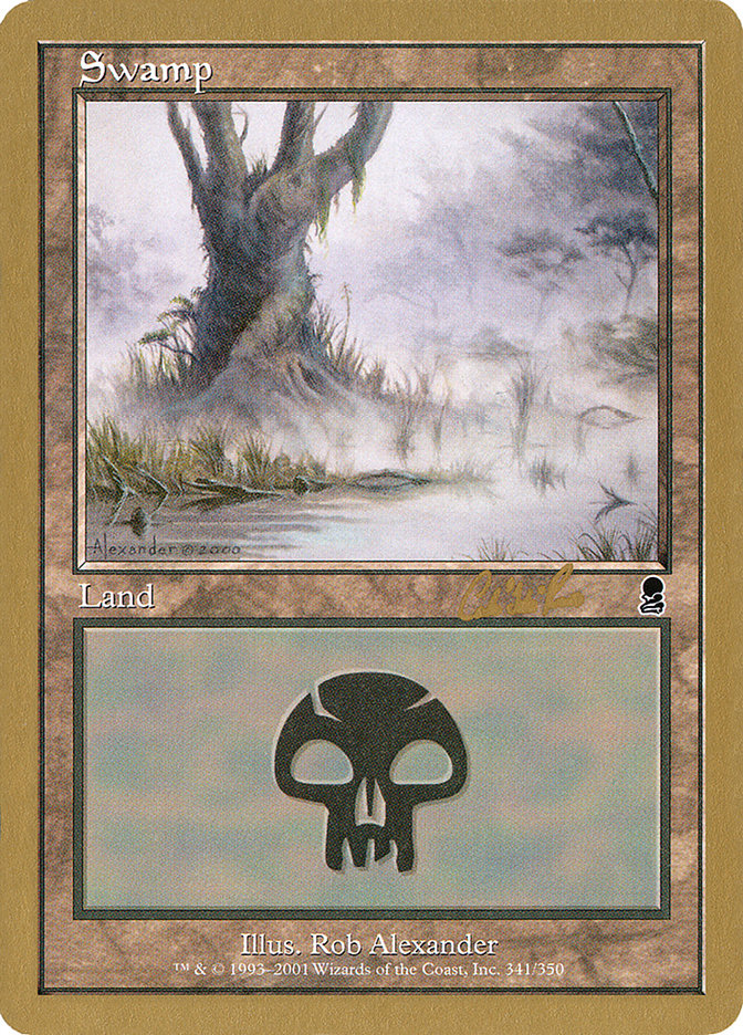 Swamp (cr341) (Carlos Romao) [World Championship Decks 2002] | Game Haven TX