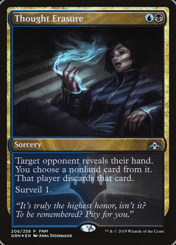 Thought Erasure [Guilds of Ravnica Promos] | Game Haven TX