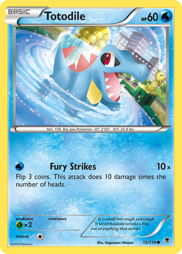 Totodile (15/119) [XY: Phantom Forces] | Game Haven TX