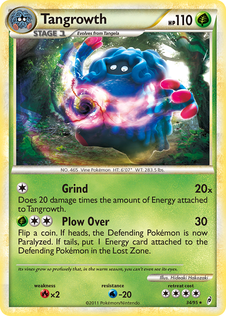 Tangrowth (34/95) [HeartGold & SoulSilver: Call of Legends] | Game Haven TX