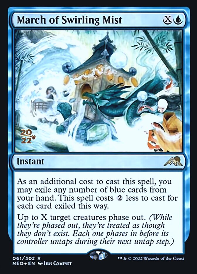March of Swirling Mist [Kamigawa: Neon Dynasty Prerelease Promos] | Game Haven TX