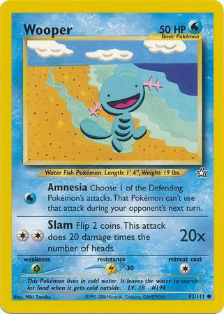 Wooper (82/111) [Neo Genesis Unlimited] | Game Haven TX