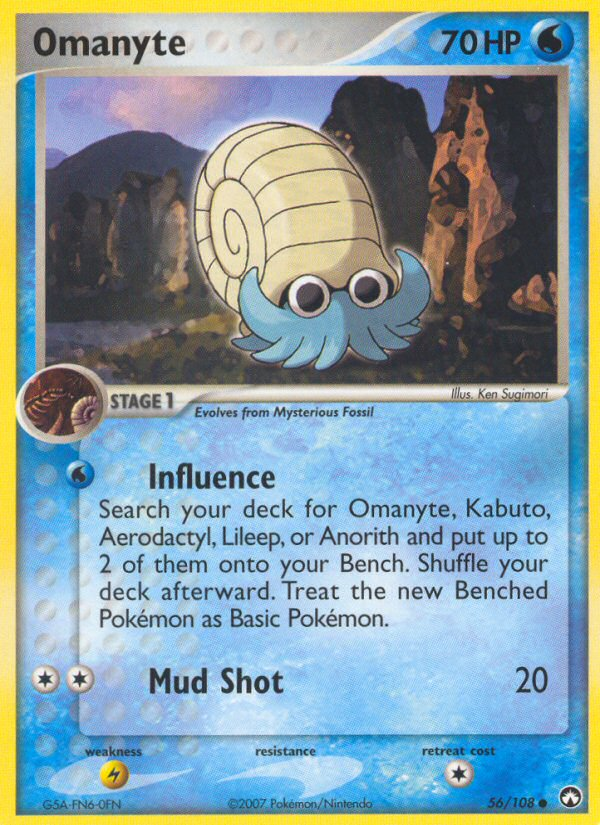 Omanyte (56/108) [EX: Power Keepers] | Game Haven TX