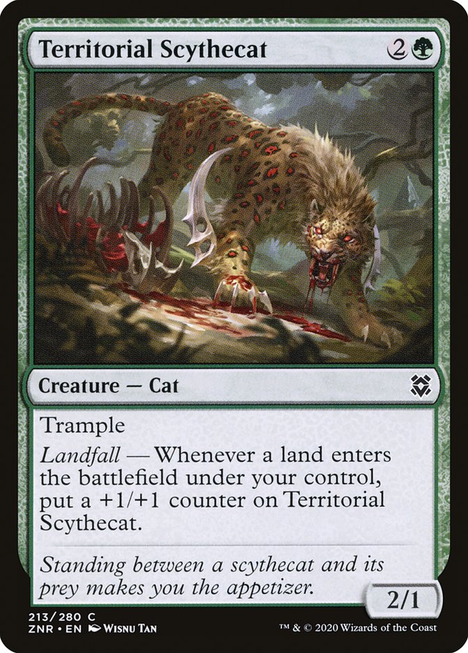 Territorial Scythecat [Zendikar Rising] | Game Haven TX