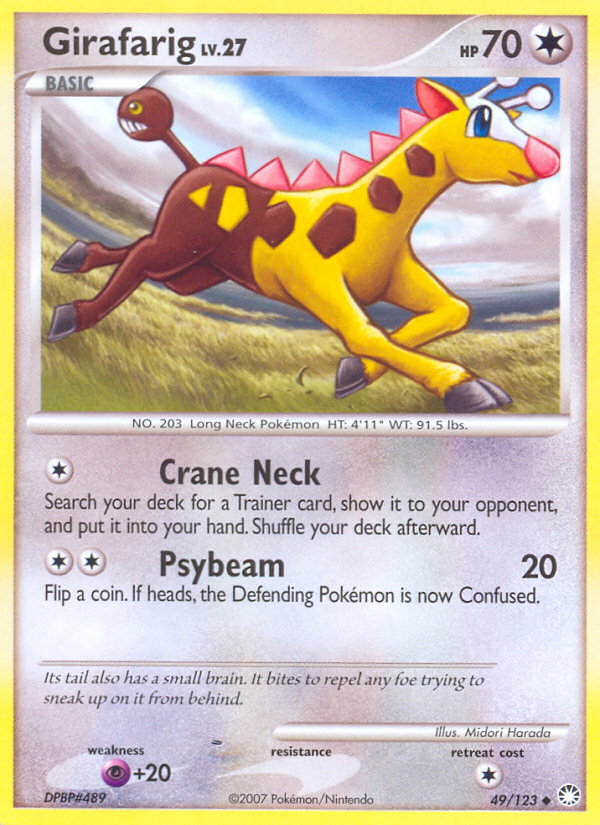 Girafarig (49/123) [Diamond & Pearl: Mysterious Treasures] | Game Haven TX
