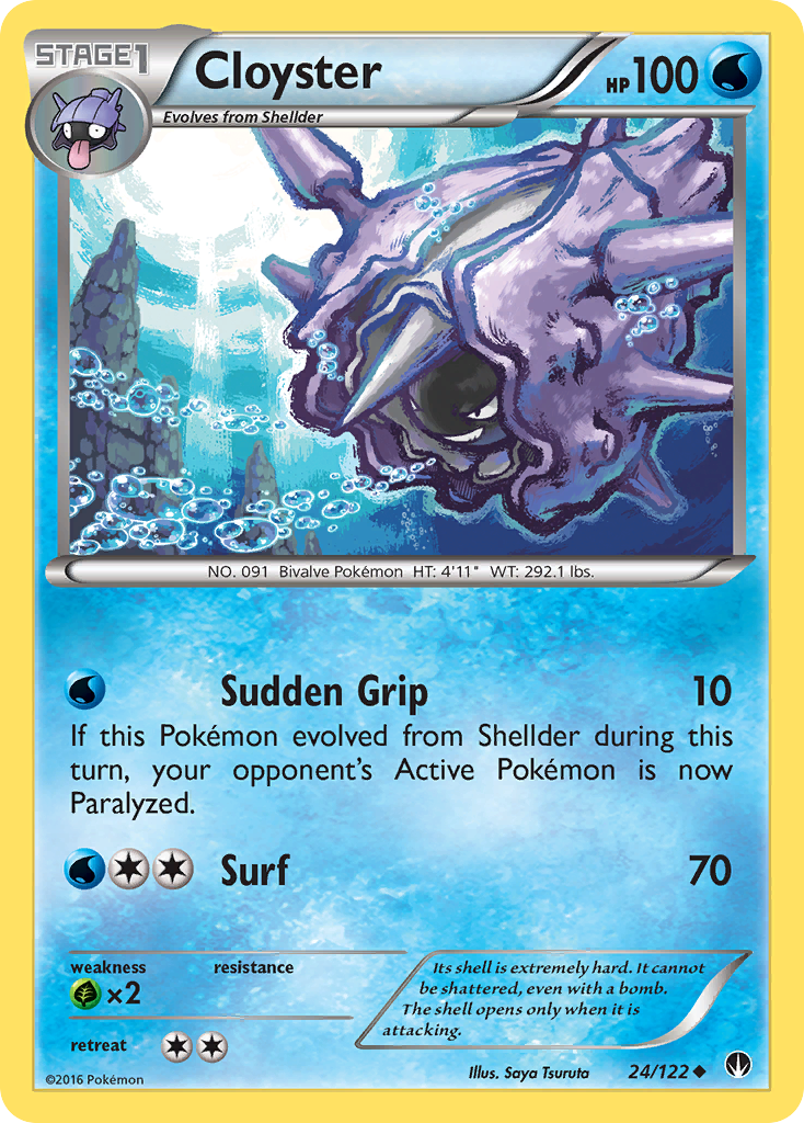 Cloyster (24/122) [XY: BREAKpoint] | Game Haven TX