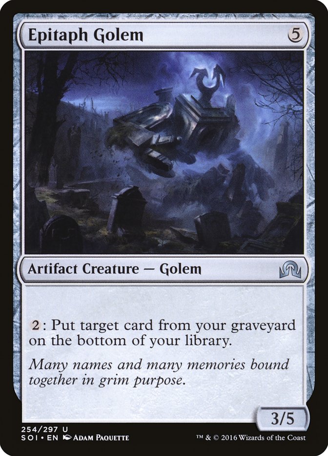 Epitaph Golem [Shadows over Innistrad] | Game Haven TX
