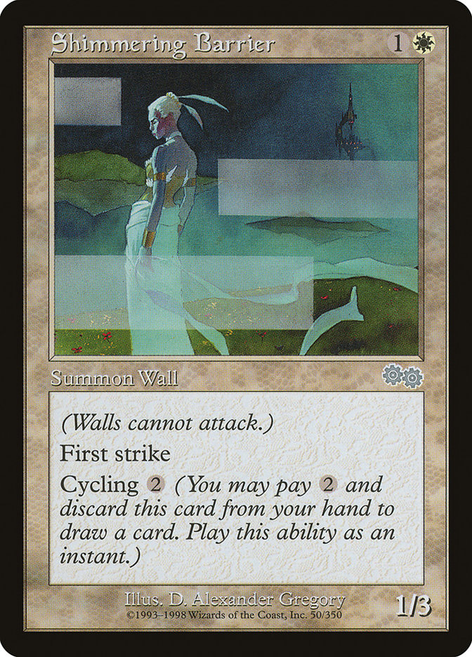 Shimmering Barrier [Urza's Saga] | Game Haven TX