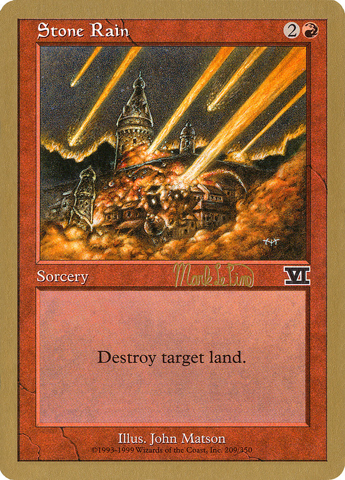 Stone Rain (Mark Le Pine) [World Championship Decks 1999] | Game Haven TX