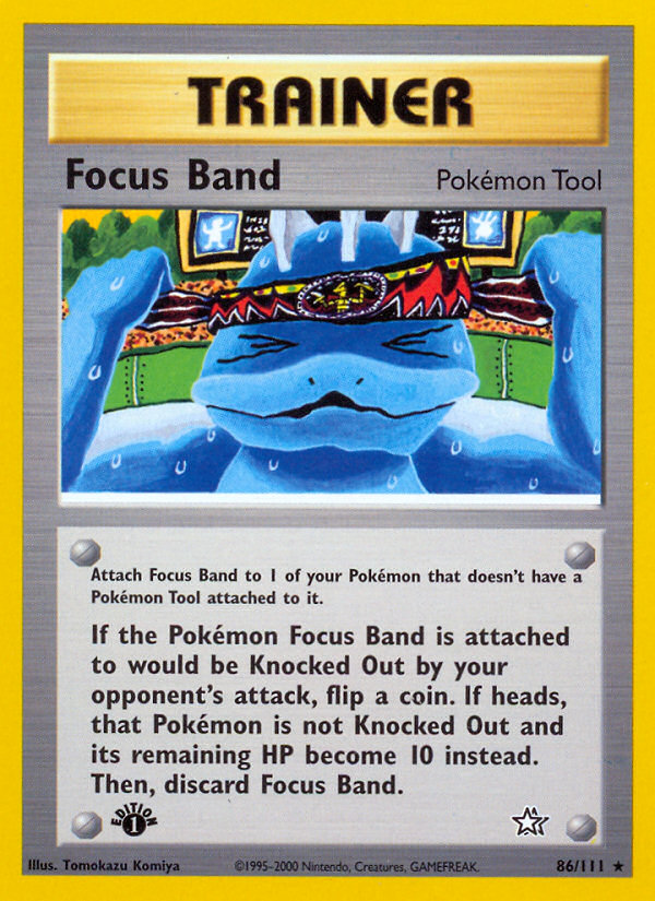 Focus Band (86/111) [Neo Genesis 1st Edition] | Game Haven TX