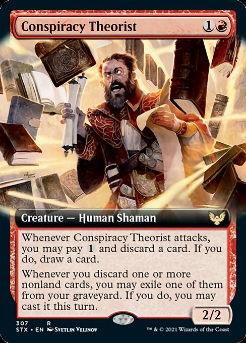 Conspiracy Theorist (Extended) [Strixhaven: School of Mages] | Game Haven TX