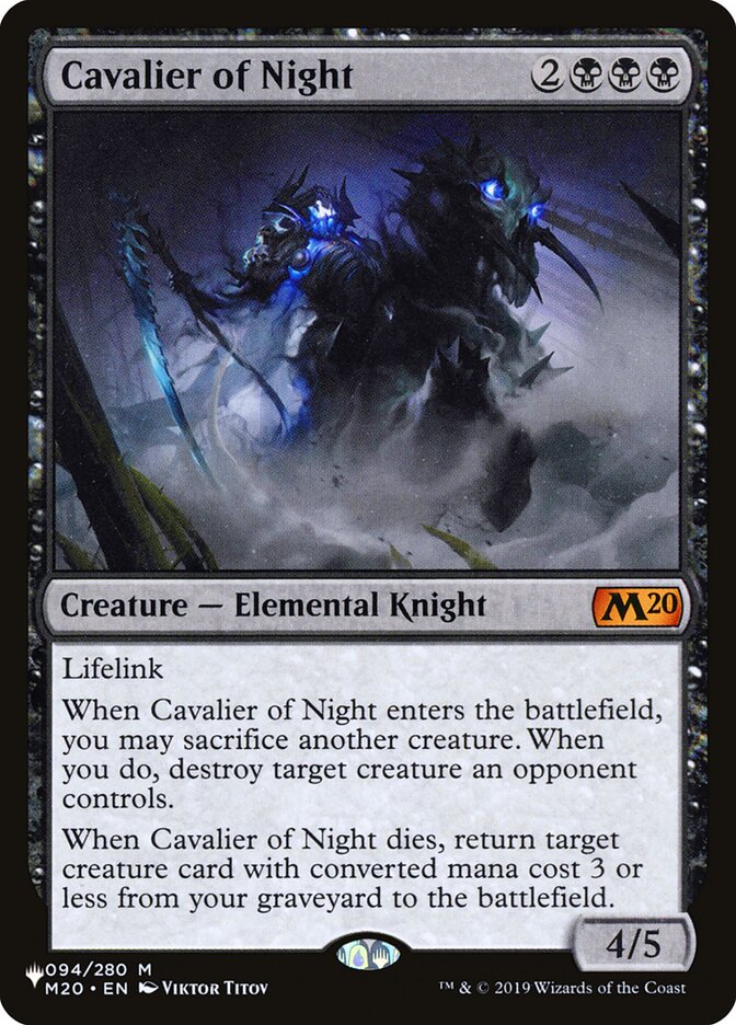 Cavalier of Night [The List] | Game Haven TX