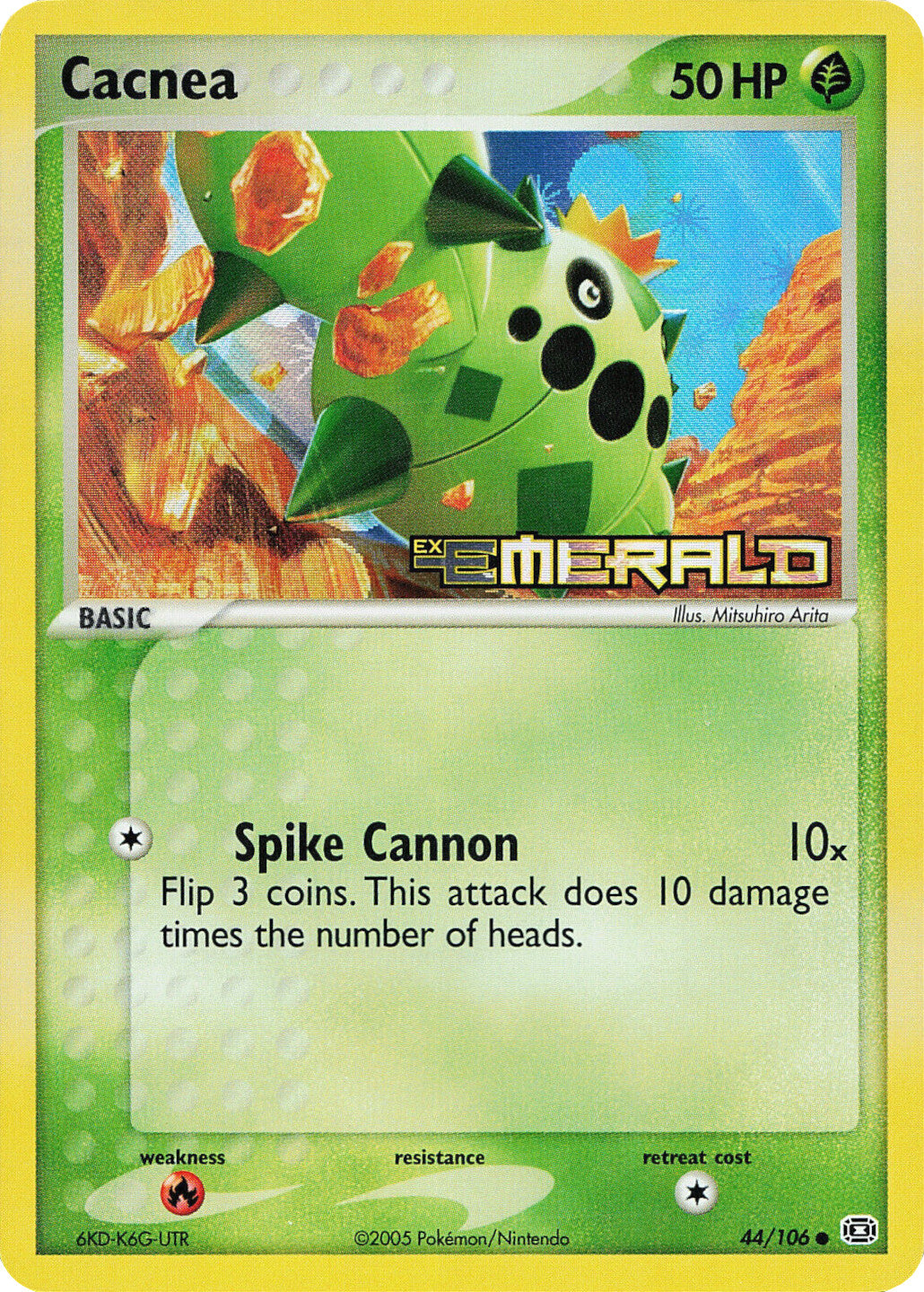 Cacnea (44/106) (Stamped) [EX: Emerald] | Game Haven TX