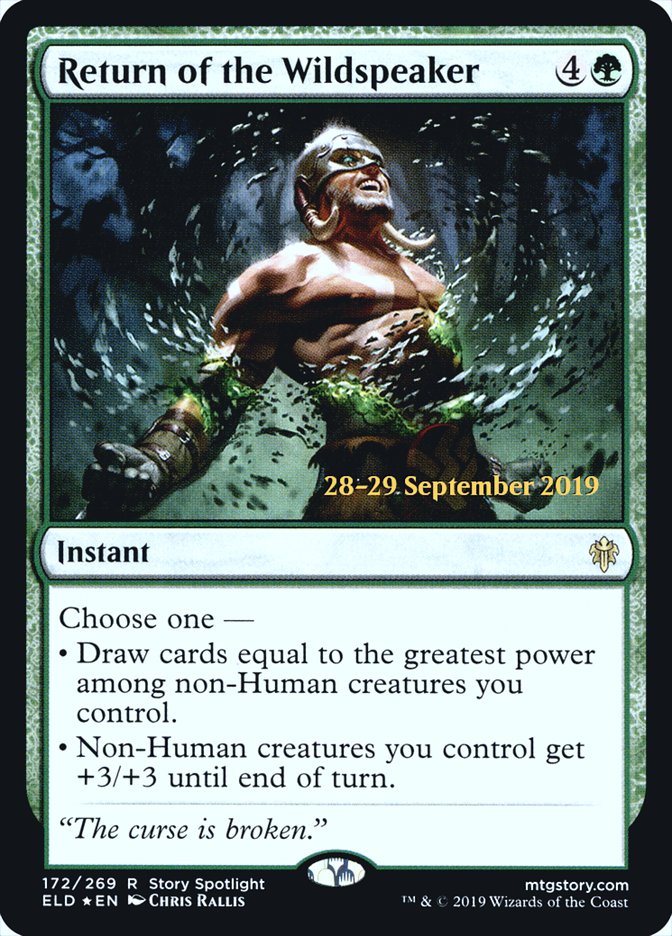 Return of the Wildspeaker [Throne of Eldraine Promos] | Game Haven TX