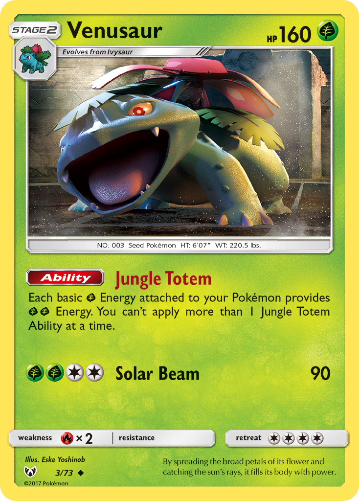 Venusaur (3/73) [Sun & Moon: Shining Legends] | Game Haven TX