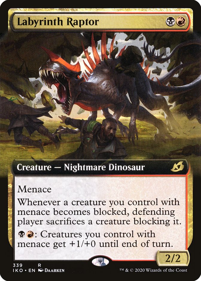 Labyrinth Raptor (Extended Art) [Ikoria: Lair of Behemoths] | Game Haven TX