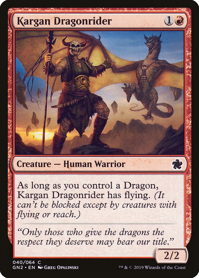 Kargan Dragonrider [Game Night 2019] | Game Haven TX