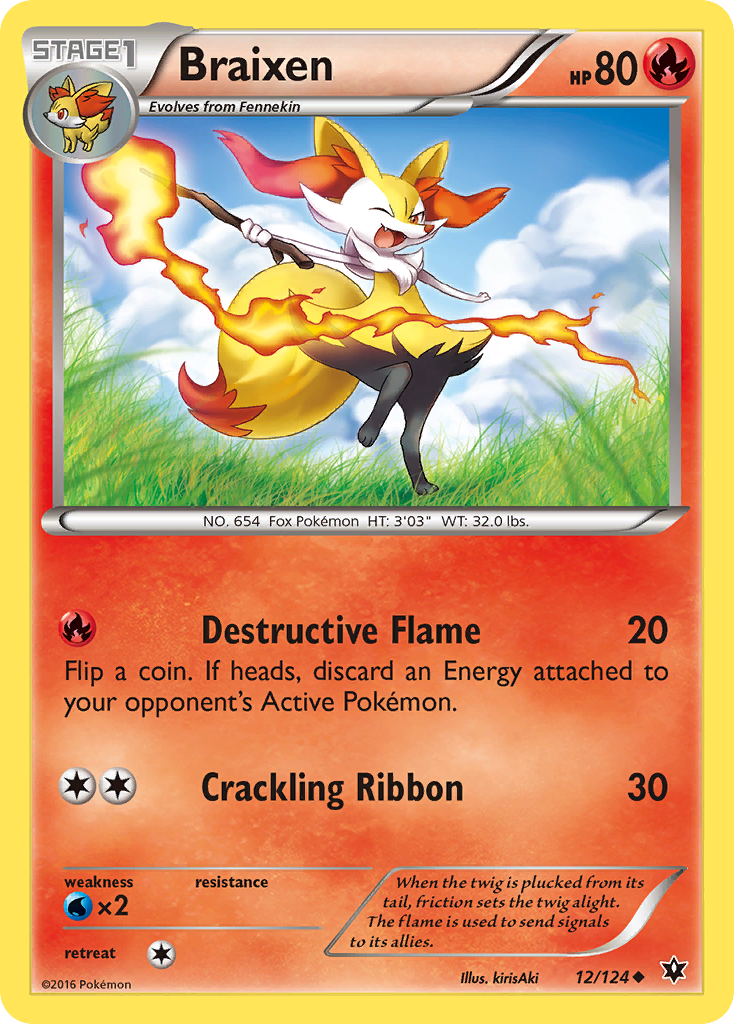 Braixen (12/124) [XY: Fates Collide] | Game Haven TX