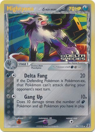 Mightyena (24/113) (Delta Species) (Stamped) [EX: Delta Species] | Game Haven TX