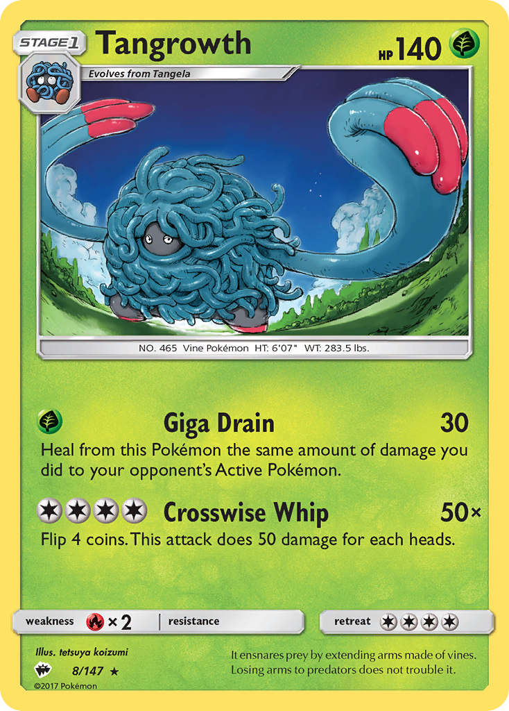 Tangrowth (8/147) [Sun & Moon: Burning Shadows] | Game Haven TX