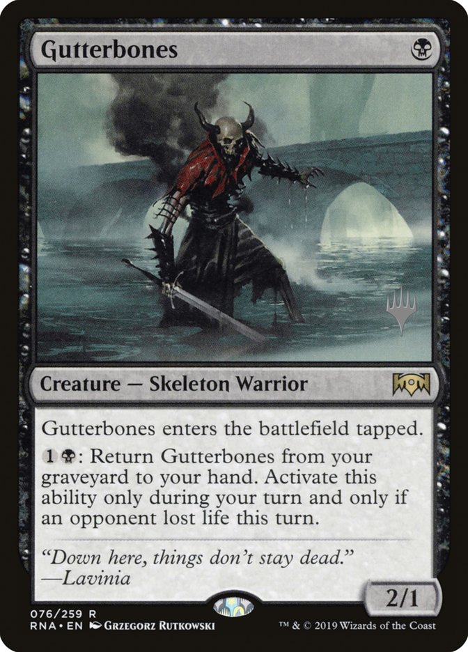 Gutterbones [Ravnica Allegiance Promos] | Game Haven TX