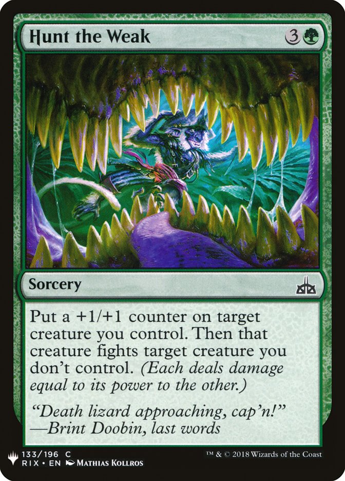 Hunt the Weak [Mystery Booster] | Game Haven TX