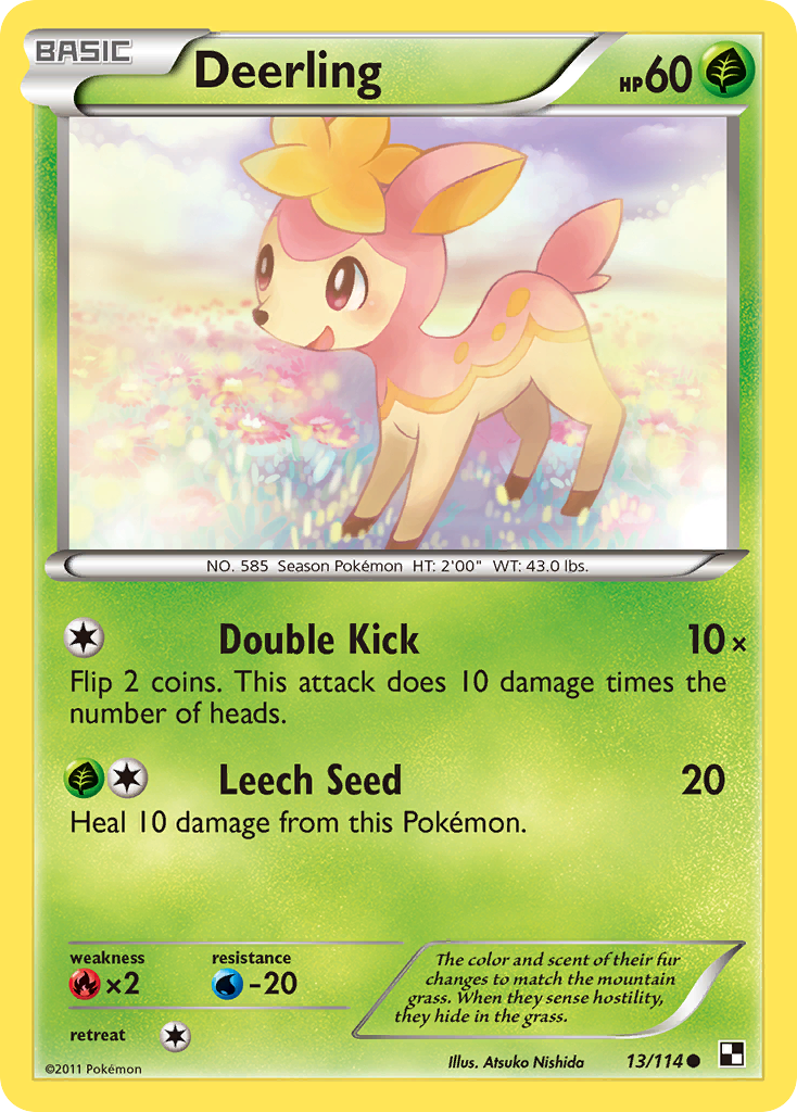 Deerling (13/114) [Black & White: Base Set] | Game Haven TX