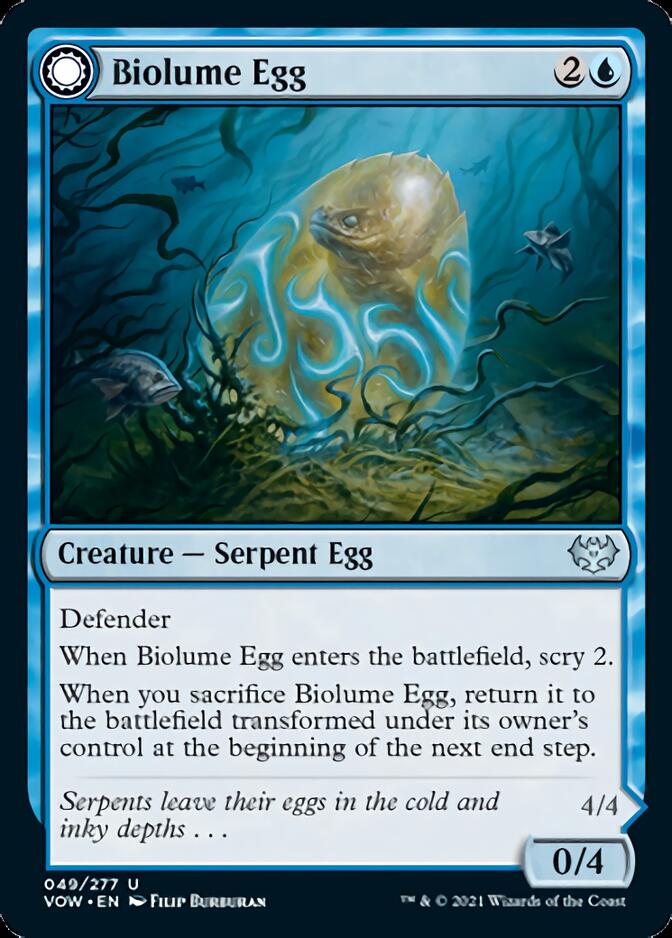 Biolume Egg // Biolume Serpent [Innistrad: Crimson Vow] | Game Haven TX