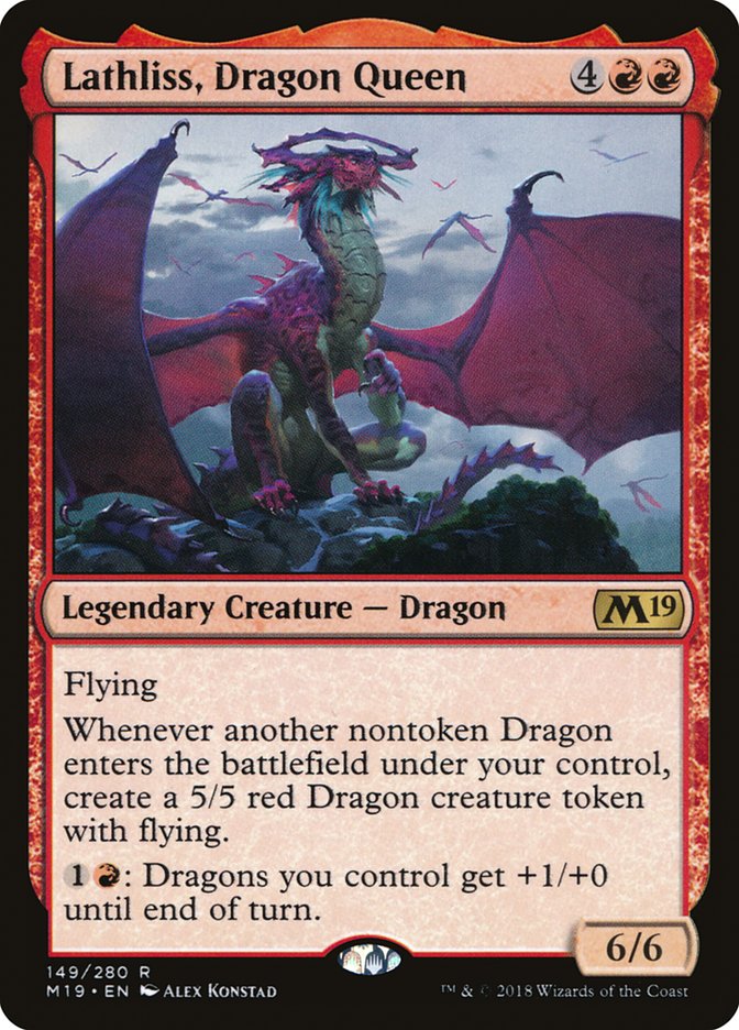Lathliss, Dragon Queen [Core Set 2019] | Game Haven TX