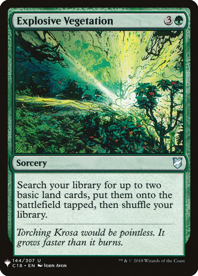 Explosive Vegetation [Mystery Booster] | Game Haven TX