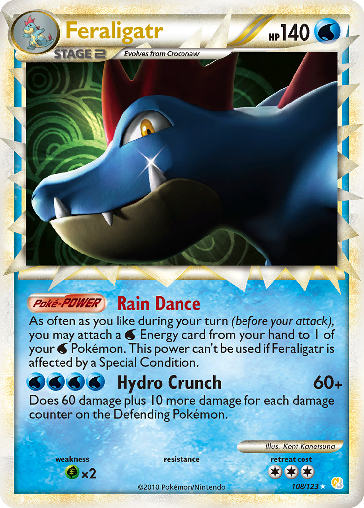 Feraligatr (108/123) [HeartGold & SoulSilver: Base Set] | Game Haven TX