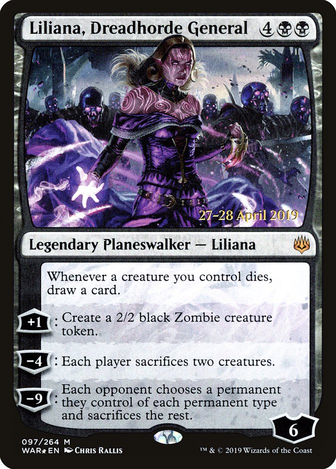 Liliana, Dreadhorde General [War of the Spark Promos] | Game Haven TX