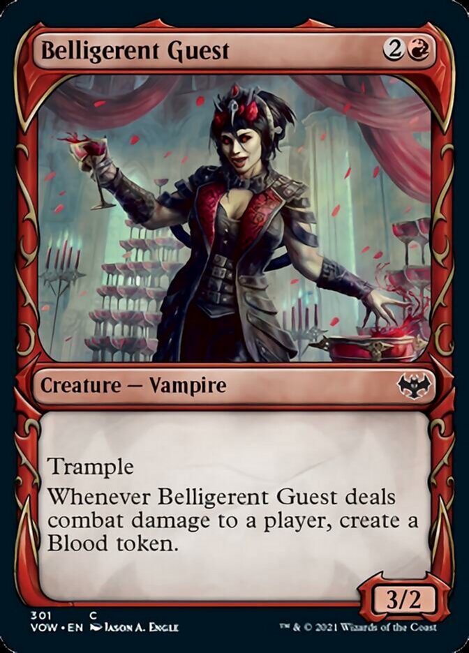 Belligerent Guest (Showcase Fang Frame) [Innistrad: Crimson Vow] | Game Haven TX