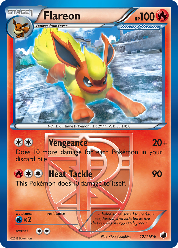 Flareon (12/116) [Black & White: Plasma Freeze] | Game Haven TX
