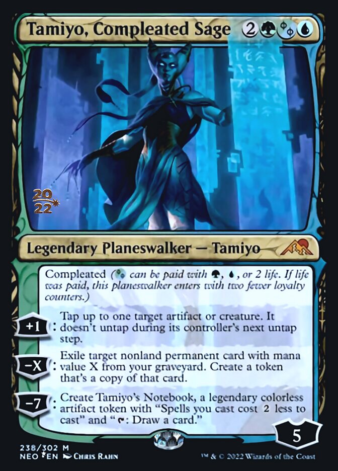 Tamiyo, Compleated Sage [Kamigawa: Neon Dynasty Prerelease Promos] | Game Haven TX