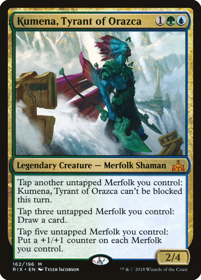 Kumena, Tyrant of Orazca [Rivals of Ixalan] | Game Haven TX