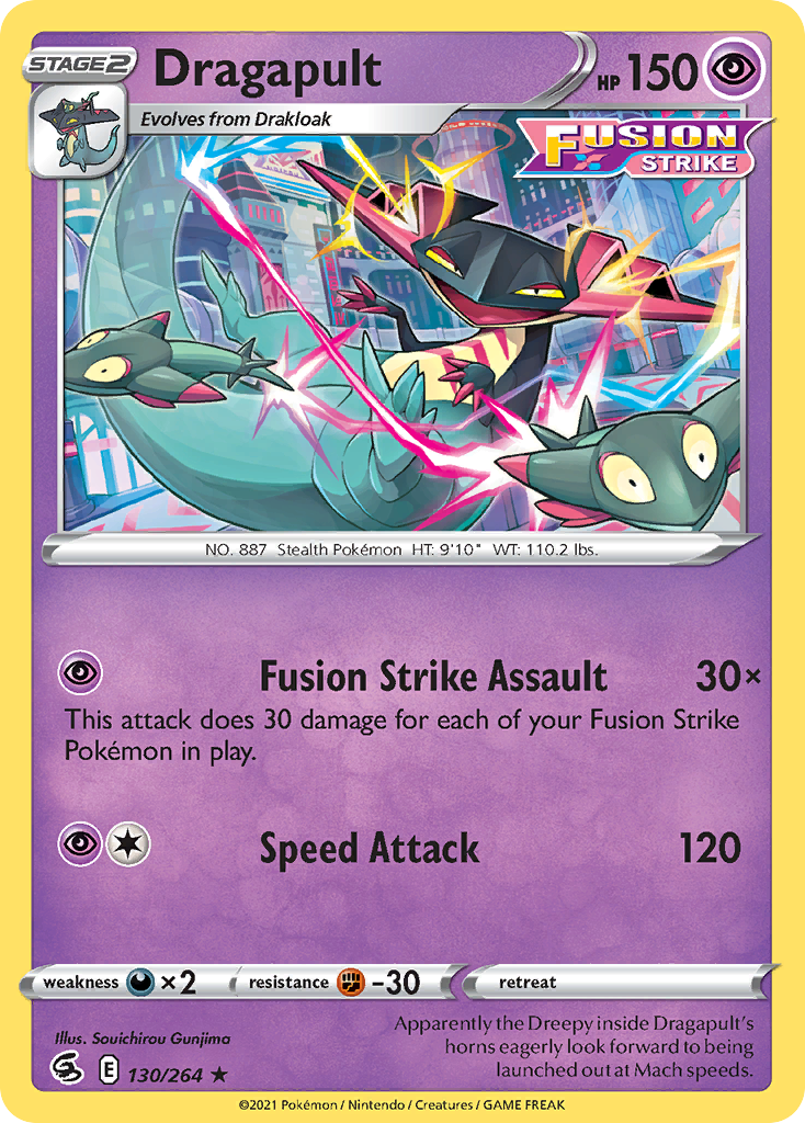 Dragapult (130/264) (Theme Deck Exclusive) [Sword & Shield: Fusion Strike] | Game Haven TX