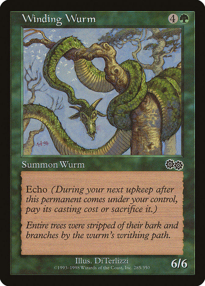 Winding Wurm [Urza's Saga] | Game Haven TX
