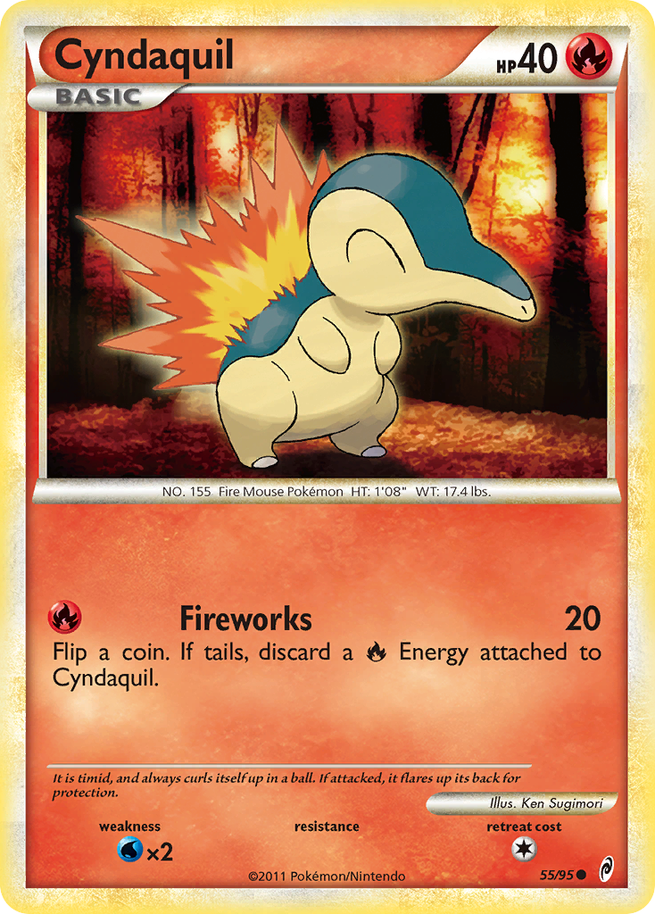 Cyndaquil (55/95) [HeartGold & SoulSilver: Call of Legends] | Game Haven TX