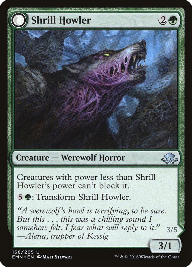 Shrill Howler // Howling Chorus [Eldritch Moon] | Game Haven TX