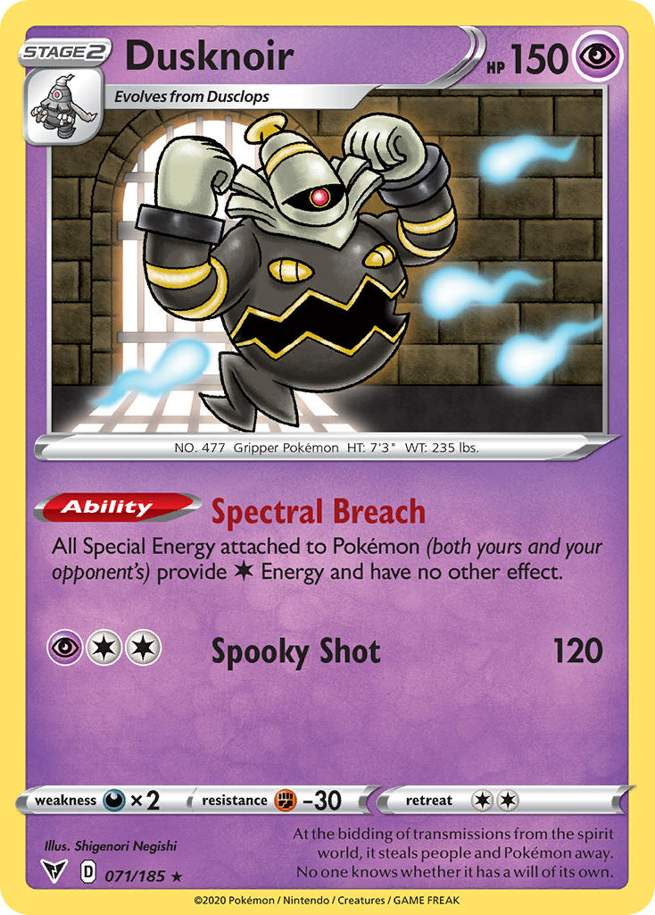 Dusknoir (071/185) [Sword & Shield: Vivid Voltage] | Game Haven TX