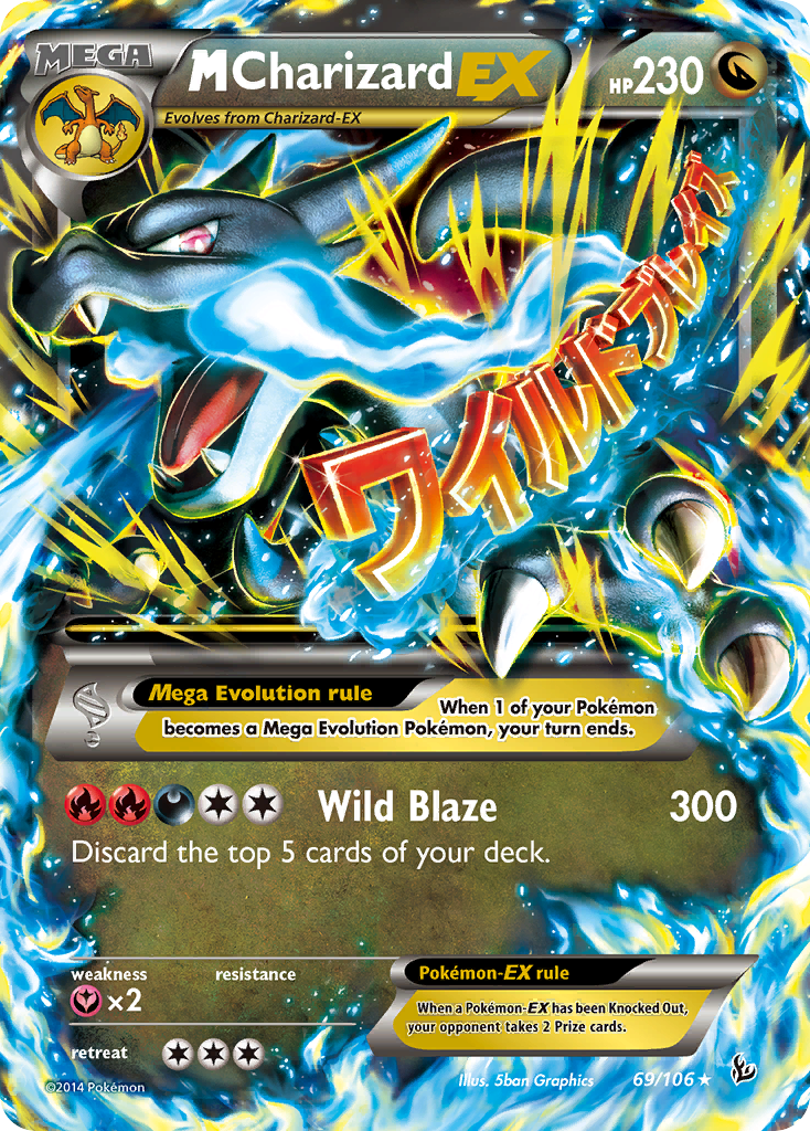M Charizard EX (69/106) [XY: Flashfire] | Game Haven TX