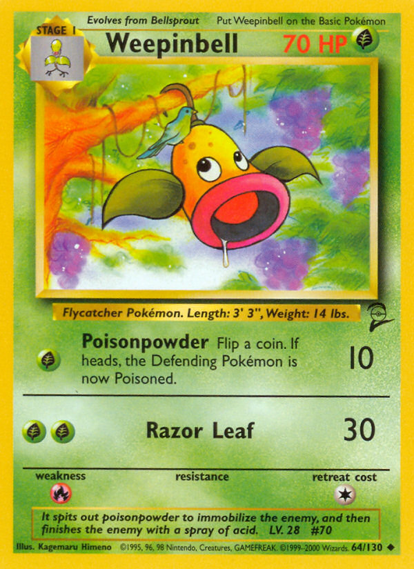 Weepinbell (64/130) [Base Set 2] | Game Haven TX