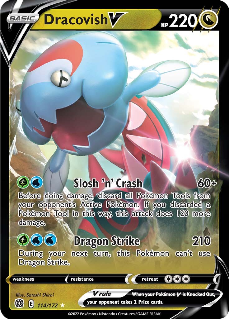 Dracovish V (114/172) [Sword & Shield: Brilliant Stars] | Game Haven TX