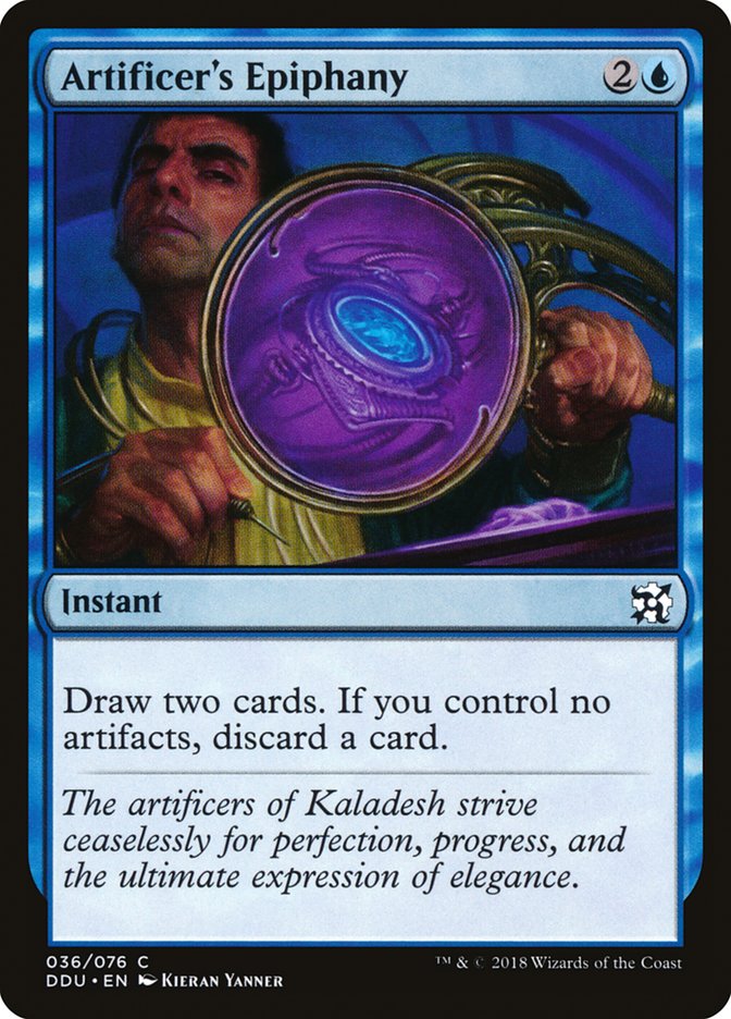 Artificer's Epiphany [Duel Decks: Elves vs. Inventors] | Game Haven TX