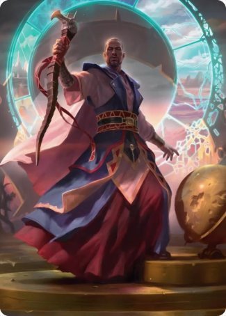 Teferi, Who Slows the Sunset Art Card [Innistrad: Midnight Hunt Art Series] | Game Haven TX