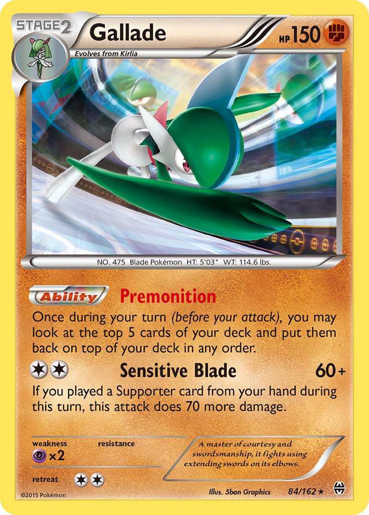Gallade (84/162) (Cosmos Holo) (Blister Exclusive) [XY: BREAKthrough] | Game Haven TX