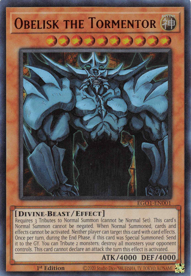 Obelisk the Tormentor [EGO1-EN001] Ultra Rare | Game Haven TX
